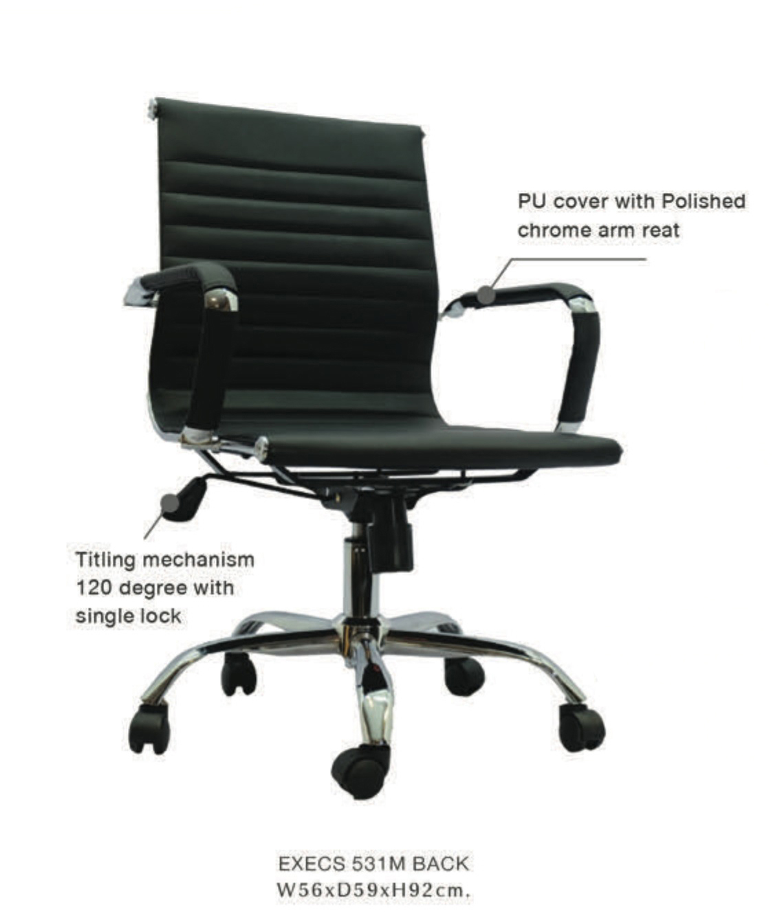 Super chair เก้าอี้สำนักงาน รุ่น EXECS 531 M